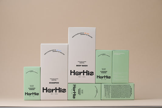 HerHis(ハーヒズ)３点セット シャンプー500ml/ ボディウォッシュ 500ml/ シルキースキン酵素クレンジングパウダー